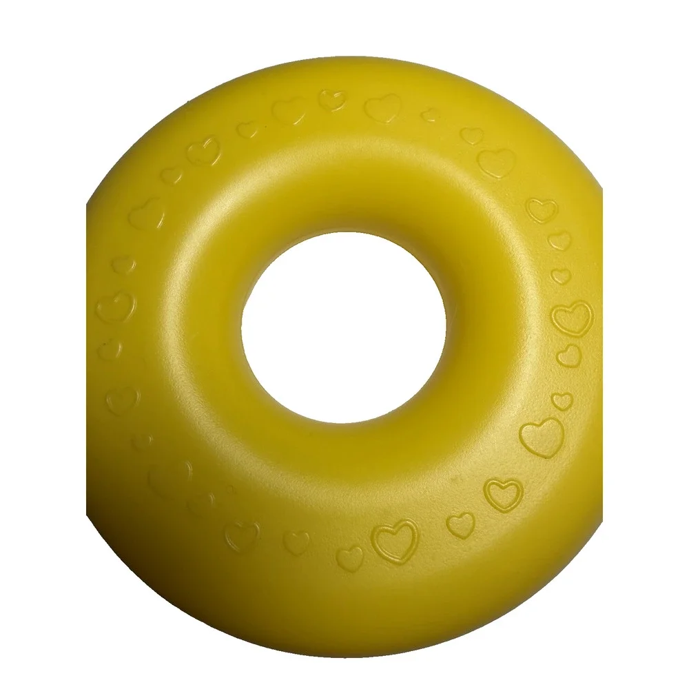 Fisher Price Giant Rock- A-Stack Yellow Ring Heart Print Replacement Ring Toy
